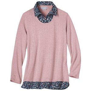 Atlas for Women Womens/Ladies 2 in 1 Sweater / Pink